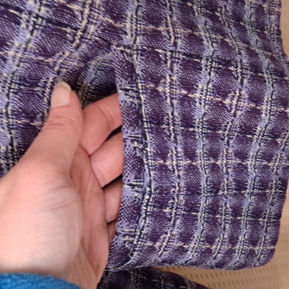 Pendleton Purple Plaid Button Front 100% Virgin W… - image 7
